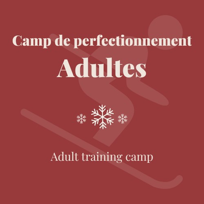 Camp de perfectionnement ski – Relâche 11-13 mars – adultes – Novice – 3 journées