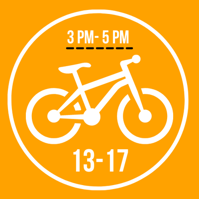 Billet de vélo – 15h à 17h pour les 13 à 17 ans