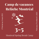 Camp de vacances Montréal - 3 demi-journées - Ski - 3 à 5ans