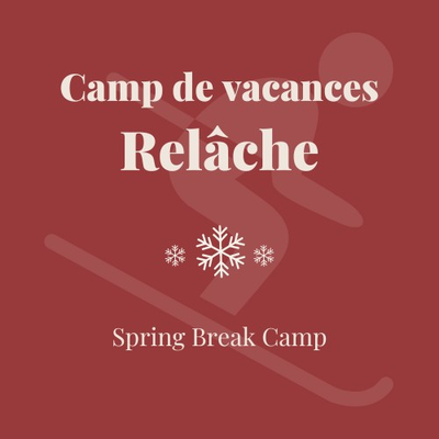 Ski holiday camp – Spring Break March 11-13 – 3 to 5 y.o. – 3 half-day