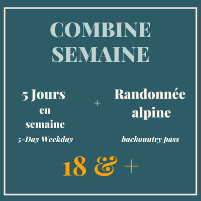 Combine semaine 18 ans et + Randonnée alpine