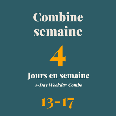 Combine Semaine 13-17 ans - 4 Jours
