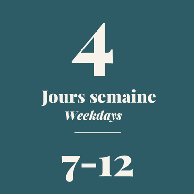 Combine 4 jours semaine 7-12 ans