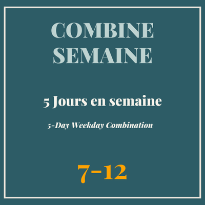 Combine semaine 7-12 ans