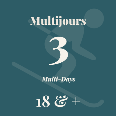 Billets multijours 3 jours - 18 ans et +