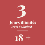3 Day Unlimited Combo 18+ Years Old
