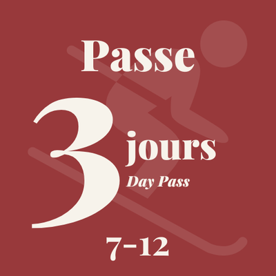 3-Day Pass 7-12 years old