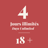 4 Day Unlimited Combo 18+ Years old