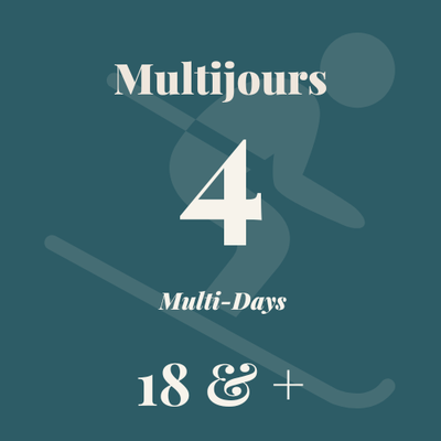 Billets multijours 4 jours - 18 ans et +