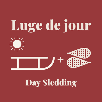 Sledding + Snoeshoeing