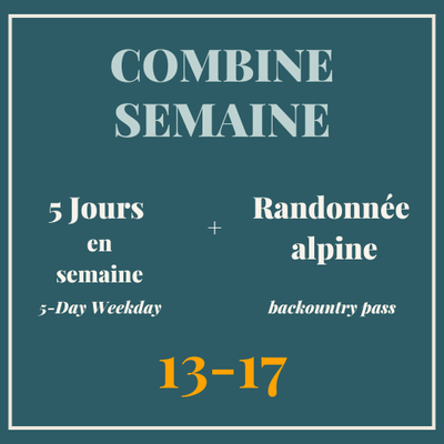 Combine semaine 13-17 ans + Randonnée alpine