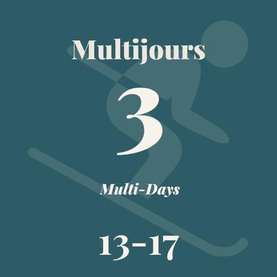 Billets multijours 3 jours - 13-17 ans