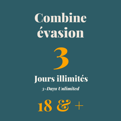 Combine Évasion 18 ans et + 3 Jours