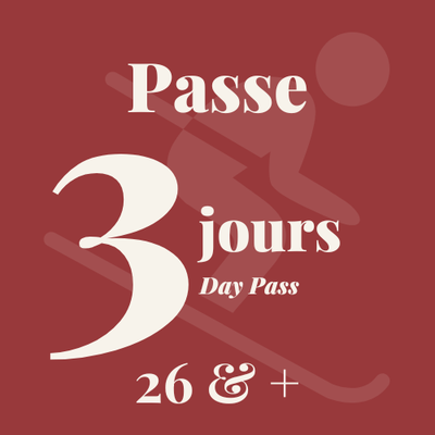 3-Day Pass 26+ years old