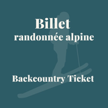 Billet randonnée alpine