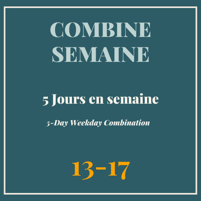 Combine semaine 13-17 ans