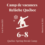 Camp de vacances Ontario - 2 jours - planche à neige - 6 à 8 ans