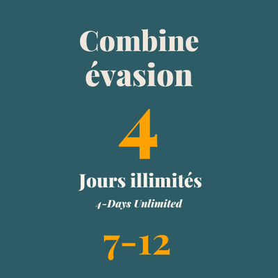 Combine Évasion 7-12 ans 4 Jours