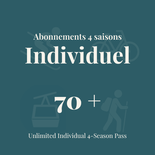 70 ans et + | Abonnement individuel illimité 4 saisons