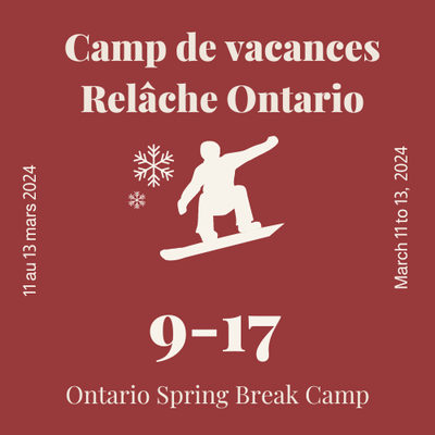 Ontario Spring Break - 3 Days - Snowboard - 9 to 17 years old
