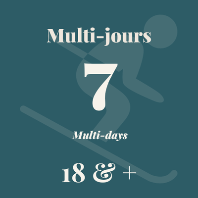 Multi-day ticket 7 days - 18+ years old