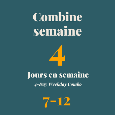 Combine Semaine 7-12 ans - 4 Jours