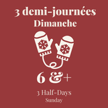 Children Sunday Program 3 Half Days - Ski - 6 y/o +