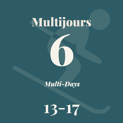 Billets multijours 6 jours - 13-17 ans