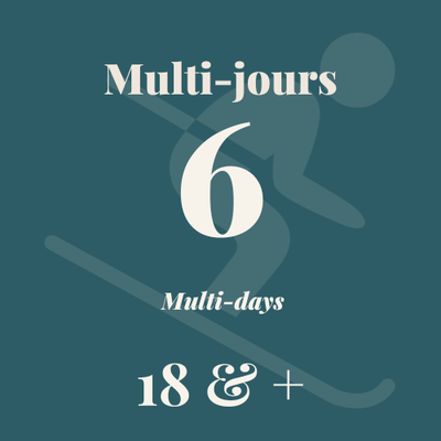 Multi-day ticket 6 days - 18+ years old