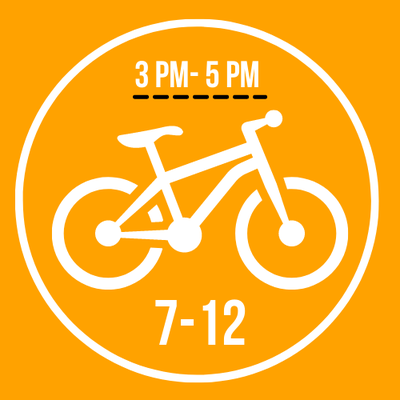 Billet de vélo - 15h à 17h pour les 7 à 12 ans