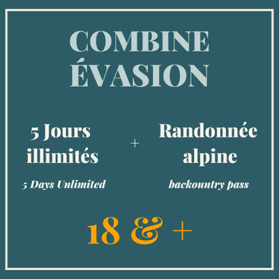 Escape Combo 18+ Years Old + BackCountry Pass