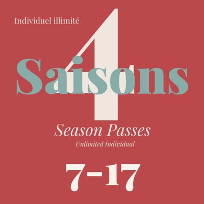 7-17 - 4 Season Unlimited Individual Season Pass 2022-2023