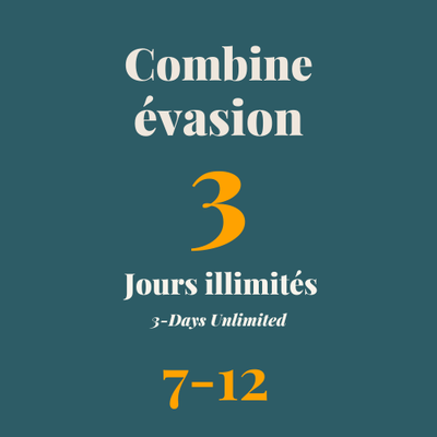 Combine Évasion 7-12 ans 3 Jours