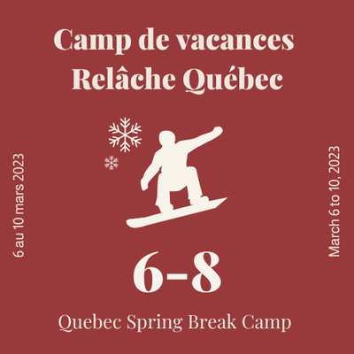 Ontario Spring Break - 2 Days - Snowboard - 6 to 8 years old